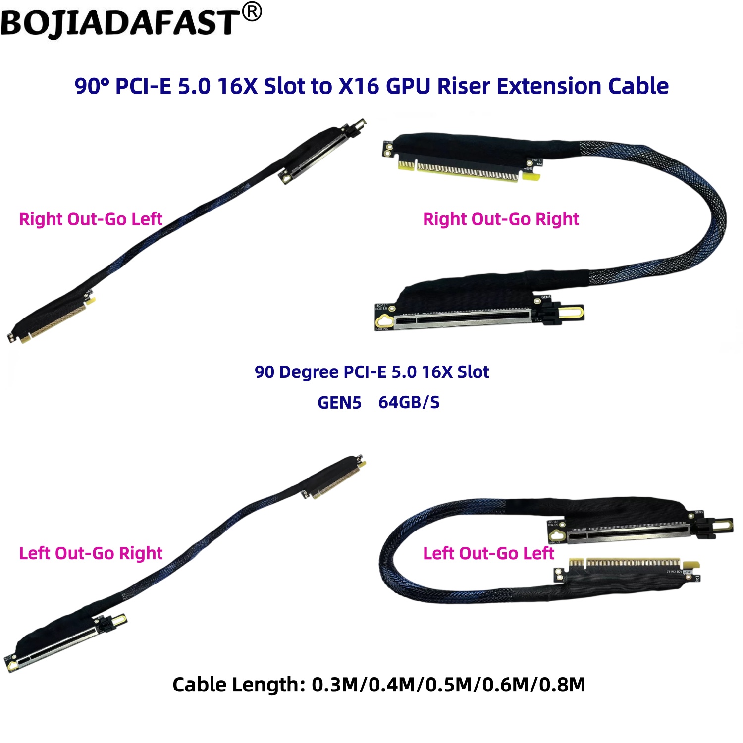 Pcie 5.0 Gpu Riser Cable - Kabel Ekstensi Riser GPU Kartu Grafis